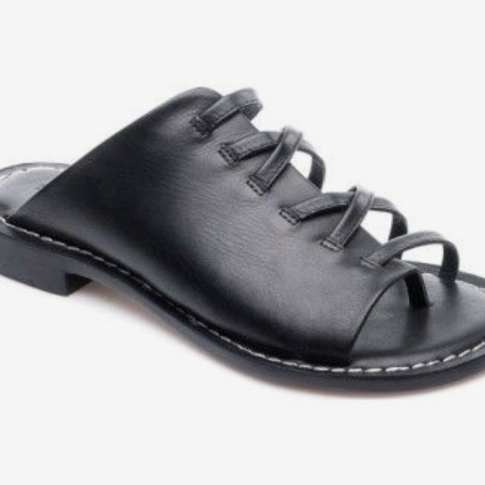 Bernardo Tori Leather Slide Sandals